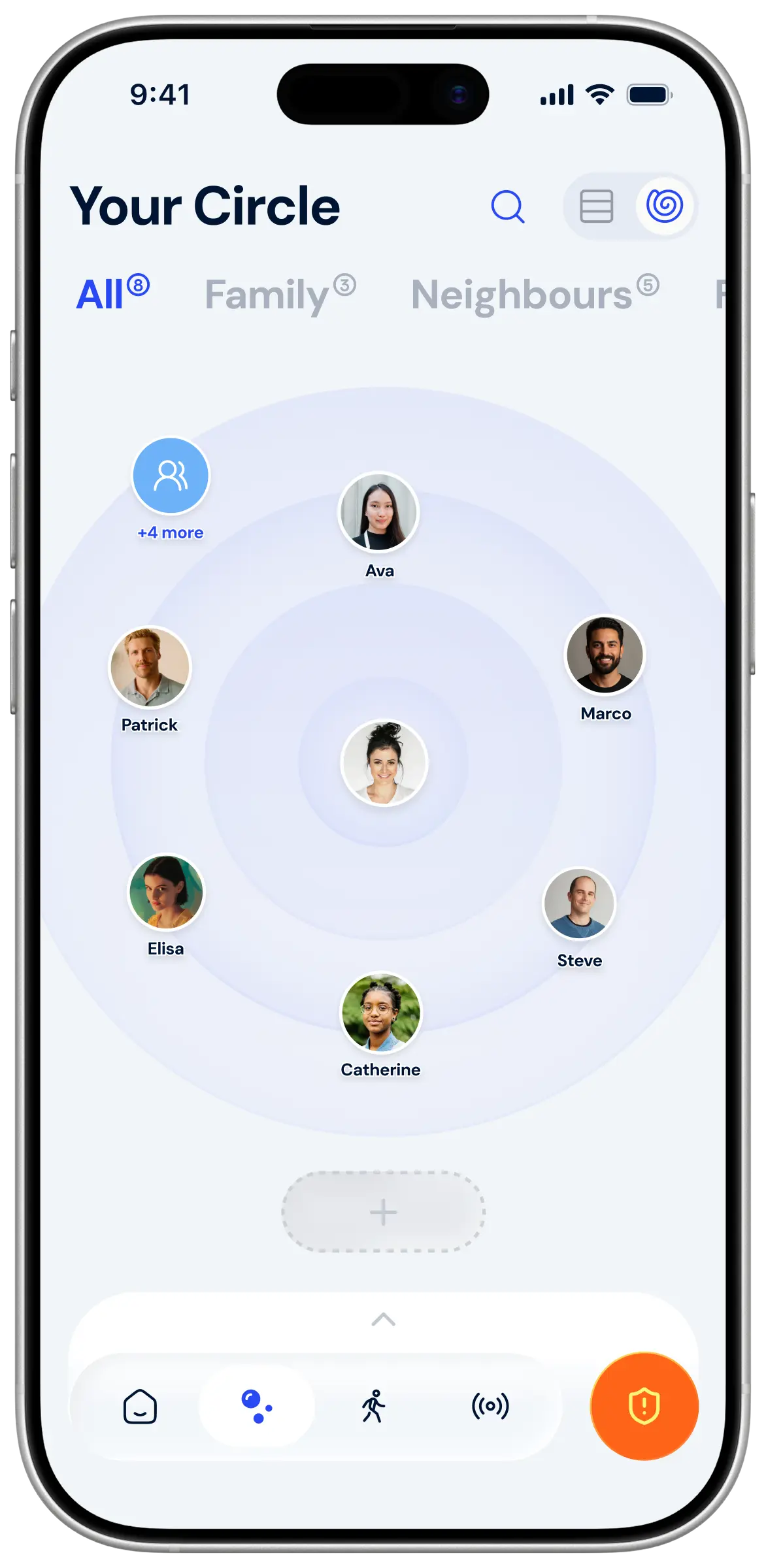 Glome app: Your Circle. The people who look out for you