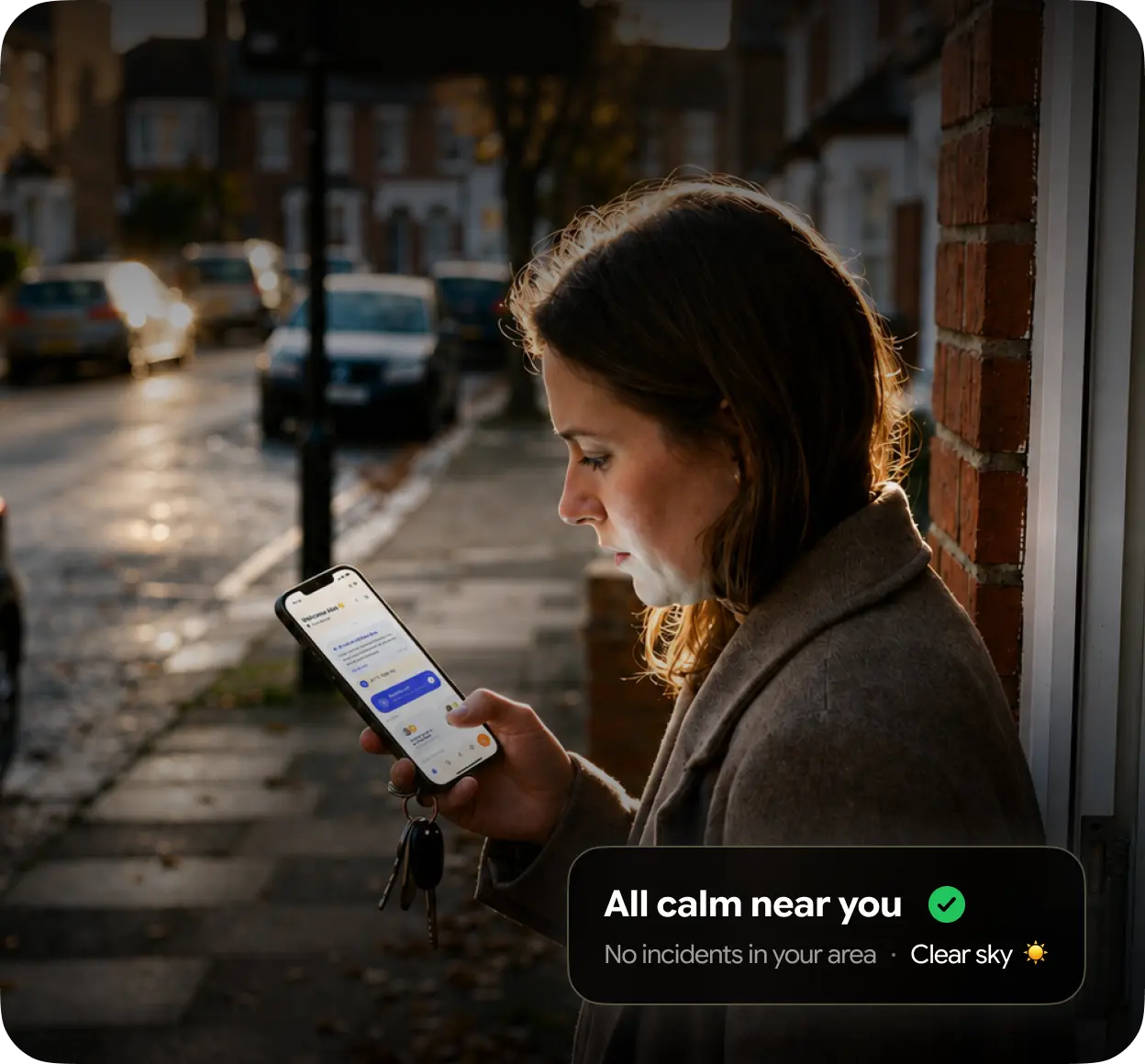 Neighbour checking their street's live pulse in Glome. All clear, no incidents nearby